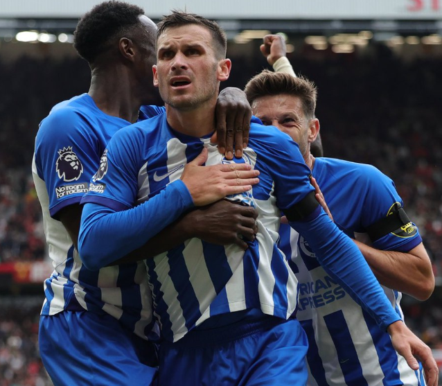 Manchester United had a day to forget as Brighton comfortably beat them 3-1 at Old Trafford on Saturday